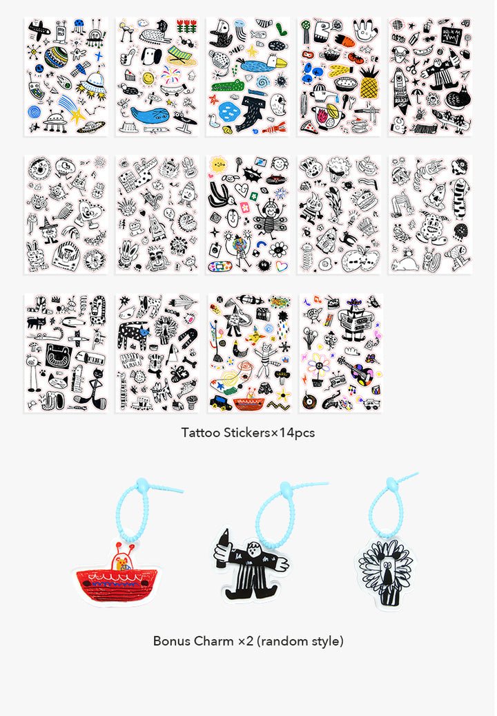 Playful Tattoo Stickers Deluxe Edition – Girls
