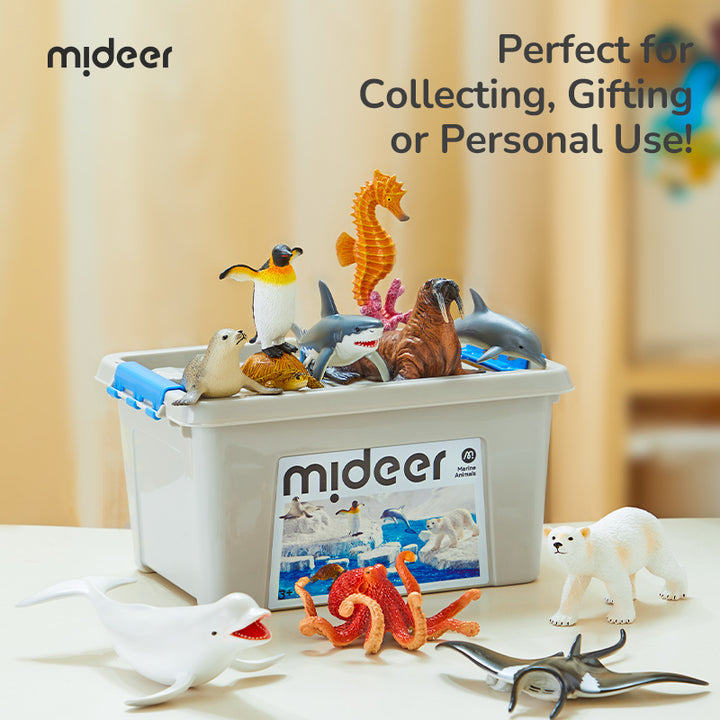 mideer Simulation Toy Set Marine Animals-11pcs