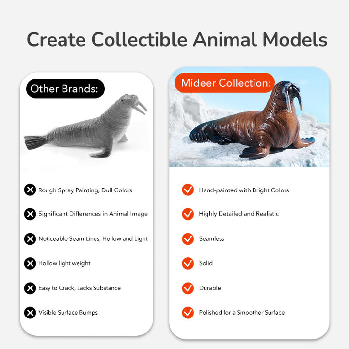 mideer Simulation Toy Set Marine Animals-11pcs