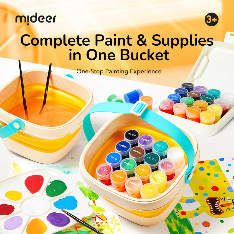 mideer Portable Gouache Paint Bucket Set