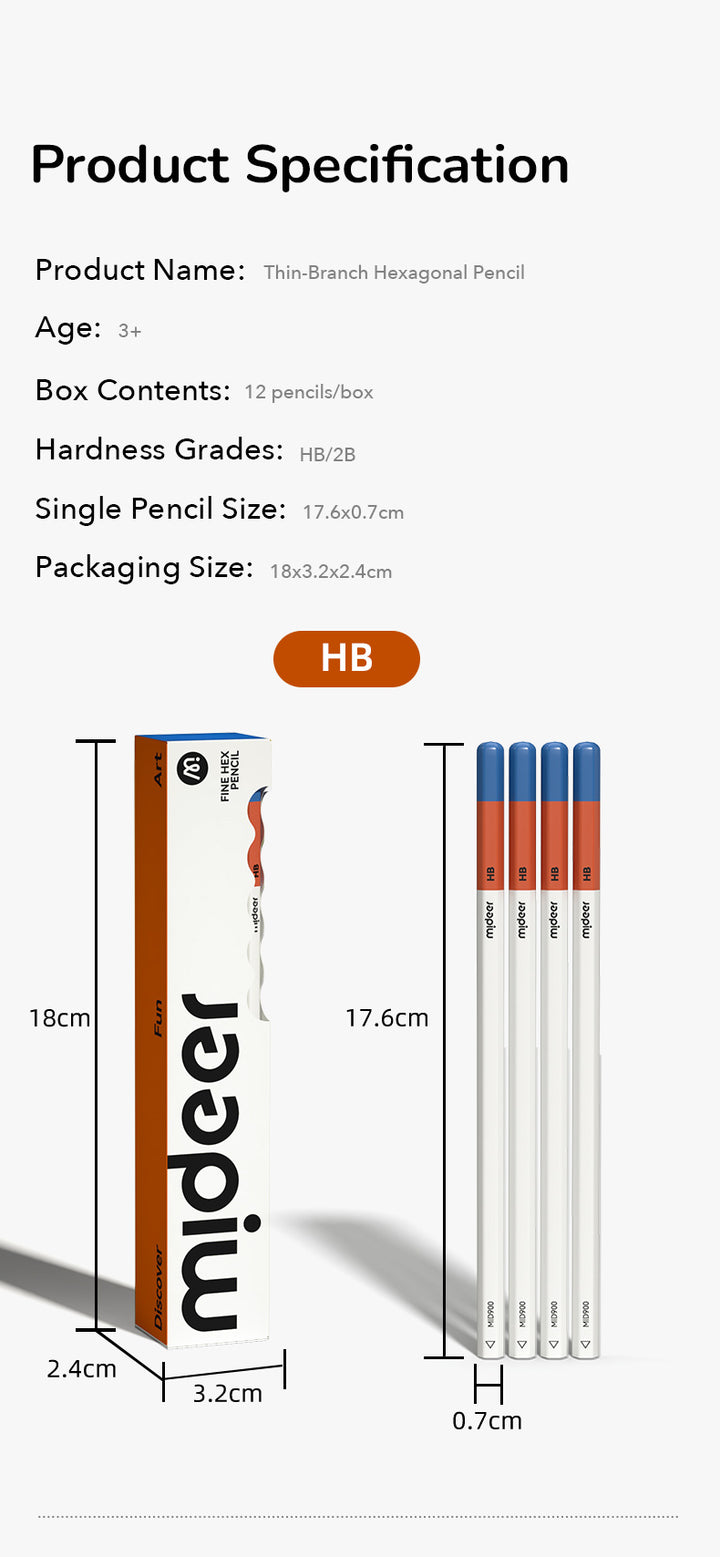 fine hex pencil-2B