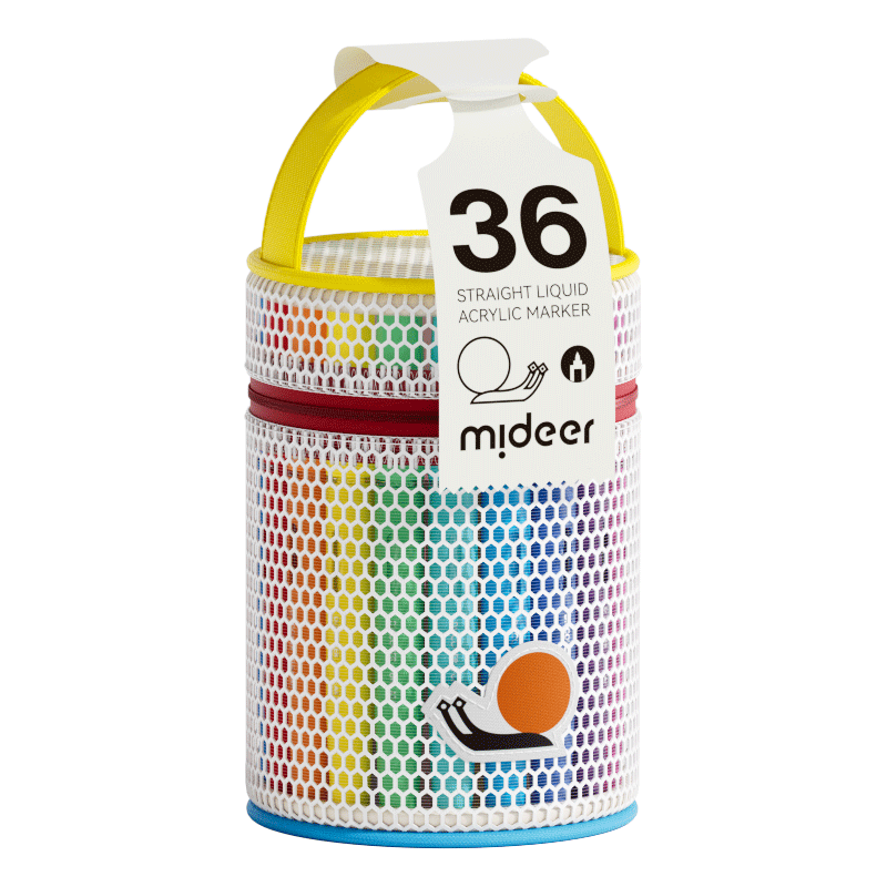 mideer Straight Liquid Acrylic Marker - 36 Colors