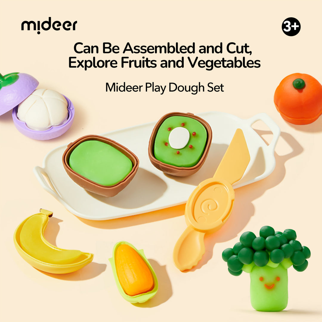 mideer Mellow Dough – Fruit & Veggie Play Set