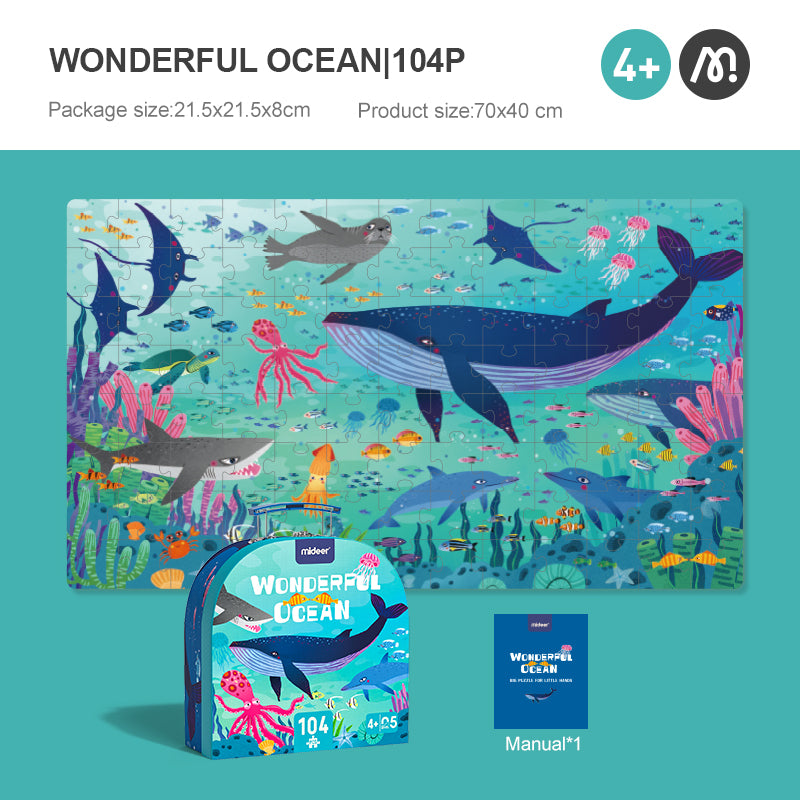 mideer Gift Portable Puzzle - Busy Garage (104p)