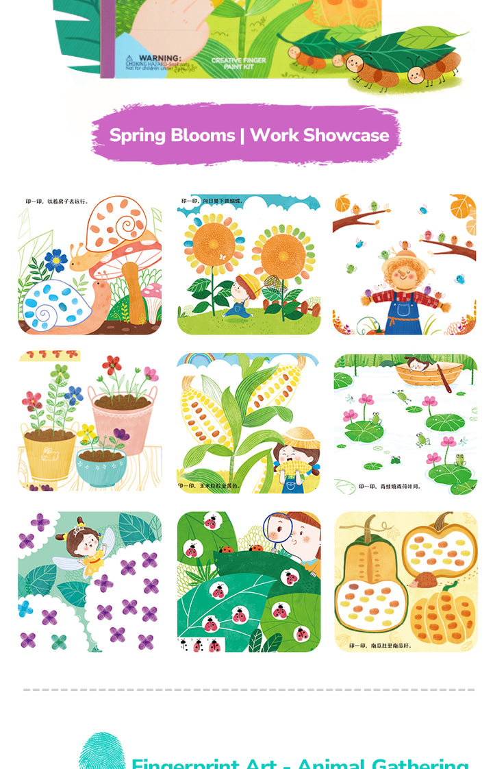 mideer CREATIVE FINGER PAINT KIT—Secret Garden