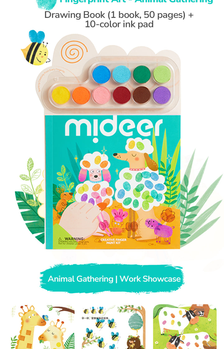 mideer CREATIVE FINGER PAINT KIT—Secret Garden