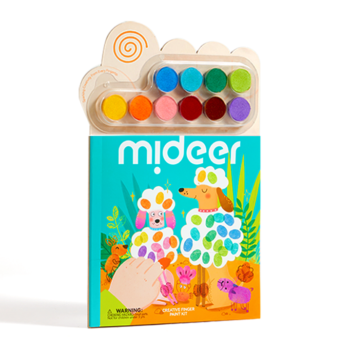 mideer CREATIVE FINGER PAINT KIT—Animal Party