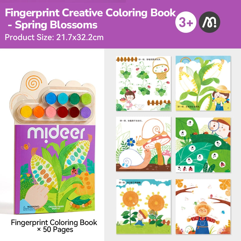 mideer CREATIVE FINGER PAINT KIT—Spring Blossoms