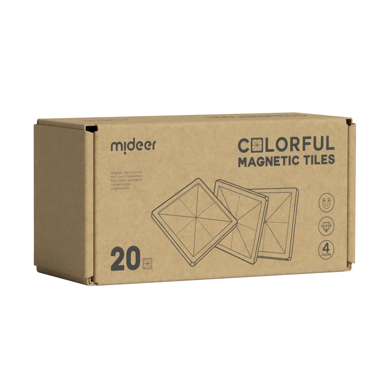 mideer Colorful Magnetic Tiles 20pcs box