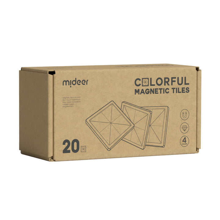 mideer Colorful Magnetic Tiles 20pcs box