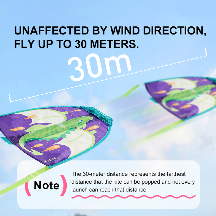 Pop-up mini kite flying