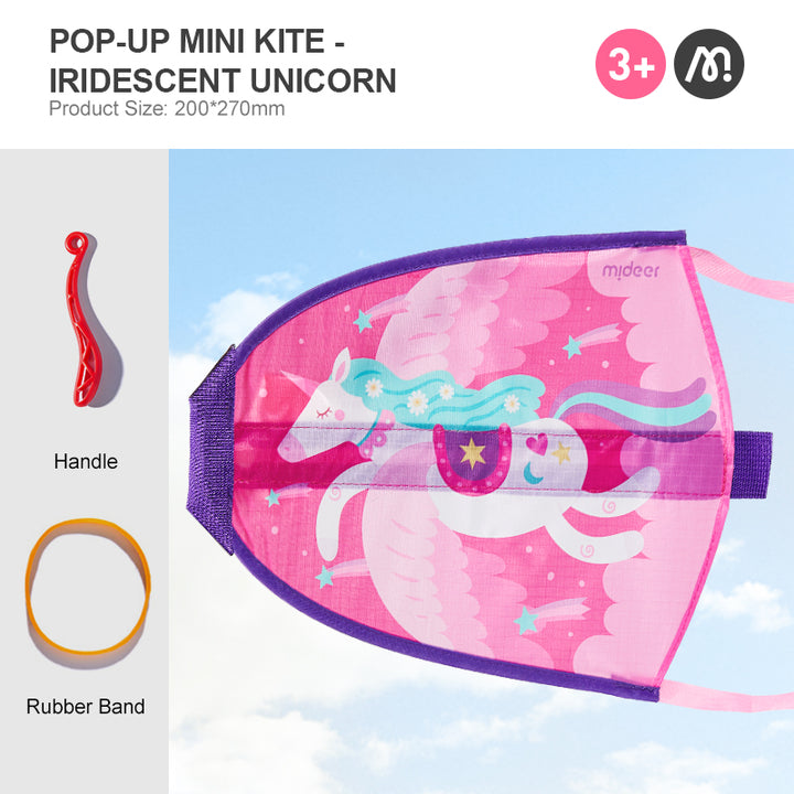 mideer Pop-up Mini Kite – Iridescent Unicorn