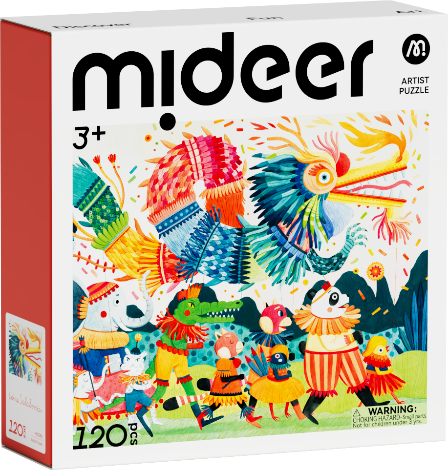 mideer Artist Puzzle Jungle Dragon Dance box
