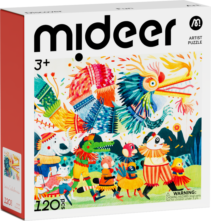 mideer Artist Puzzle Jungle Dragon Dance box