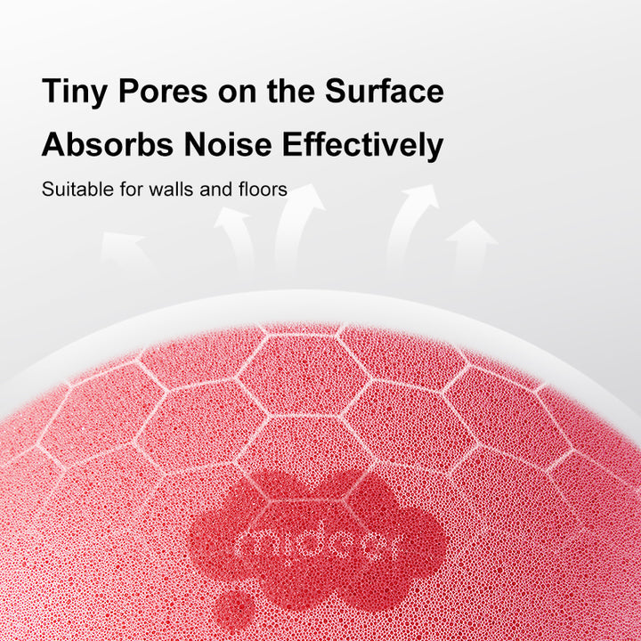 Quiet ball surface absorbs noise