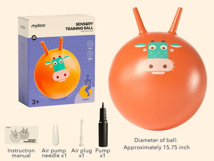 Sensory Training Bounce Ball: Moo Moo Cow