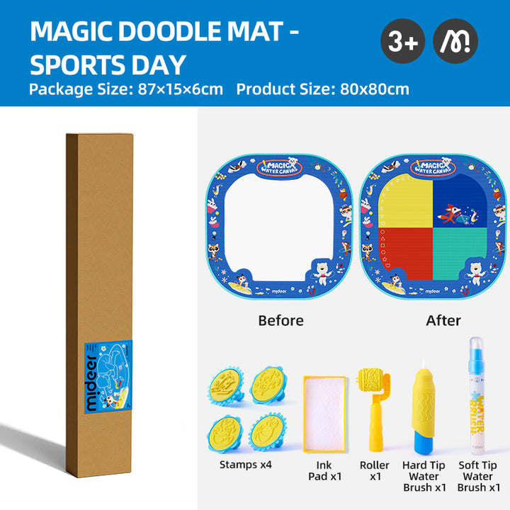 mideer Magic Water Doodle Mat - Sports Day